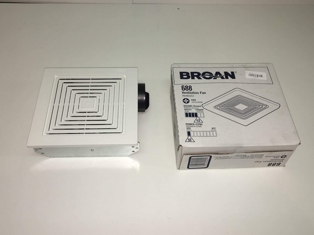 Square Bathroom Exhaust Fan