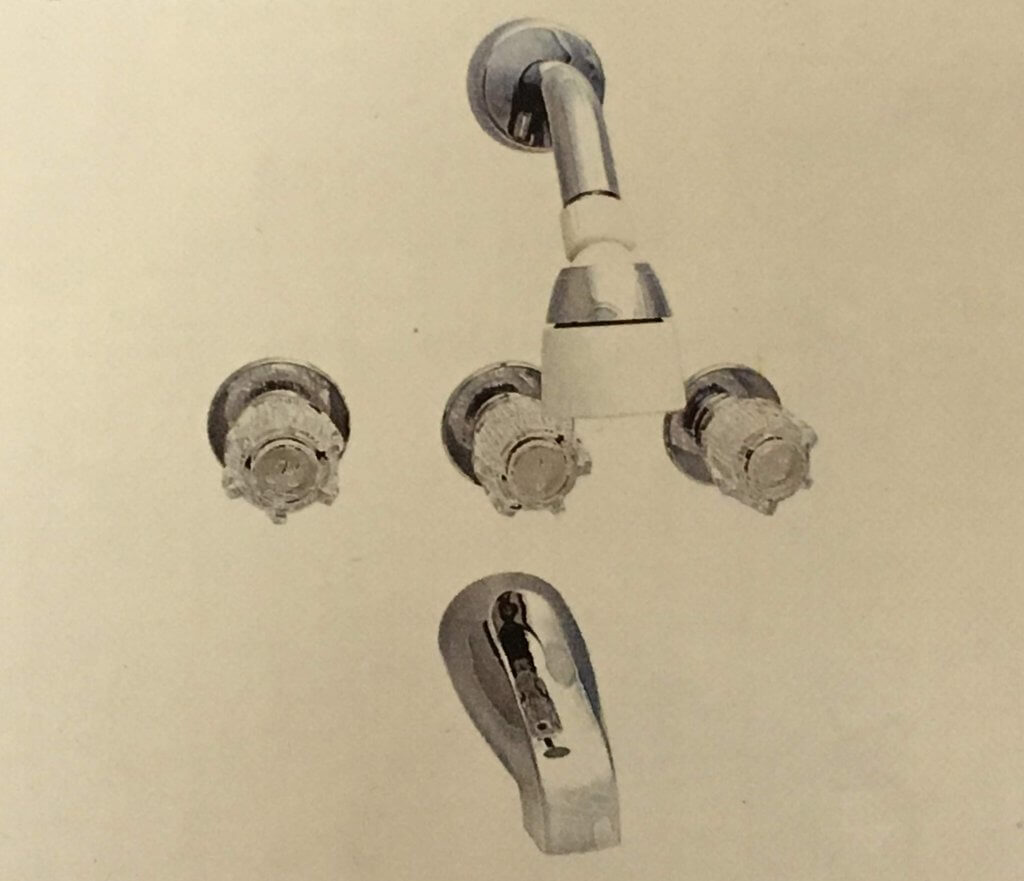3 Handle Concealed Tub/Shower Faucet